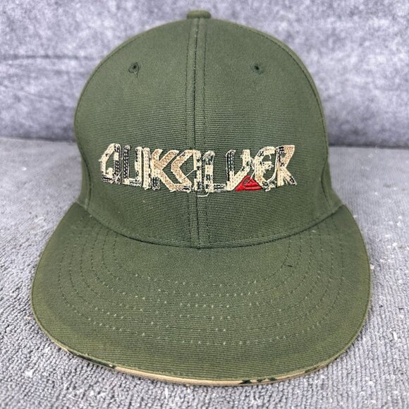Quiksilver Olive Green Flexfit Hat Mens One Size Fits All Cotton/Spandex Blend - Picture 2 of 15